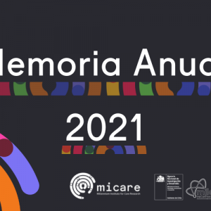 Memoria Anual 2021. Logo de MICARE y logo de ANID Milenio.